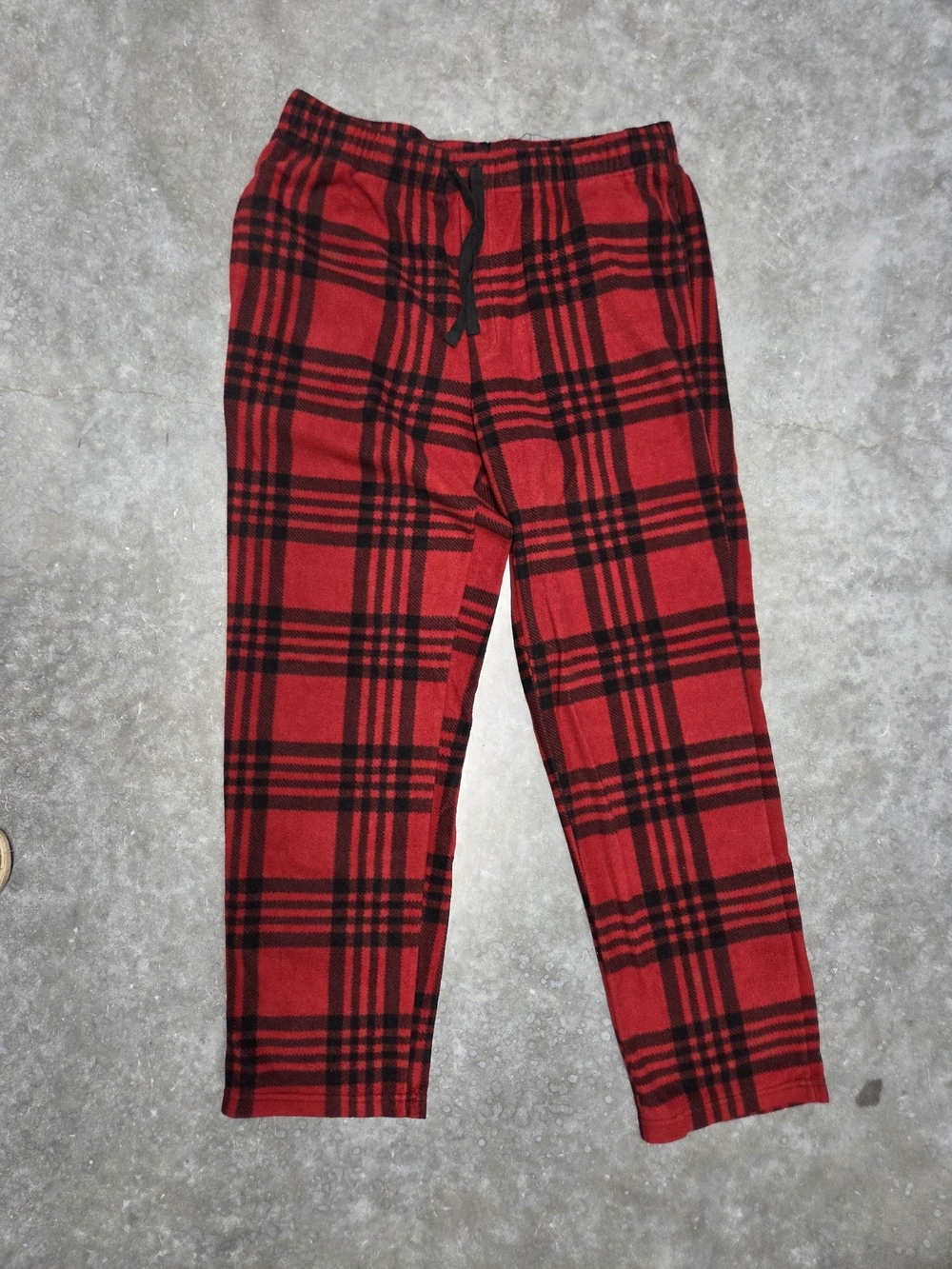 Avalanche Men's Red and Black Plaid Lounge Pants Sleepwear Outdoor Size L